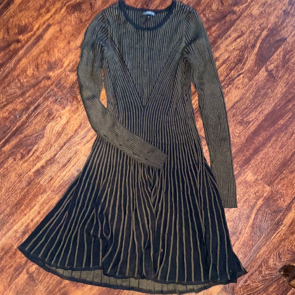 Express gray sweater dress